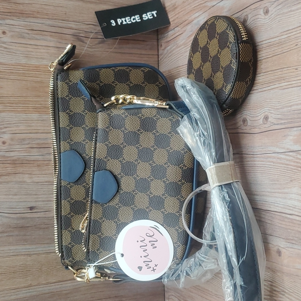 3pc Crossbody w/Mini & Coin